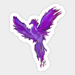 purple phoenix Sticker